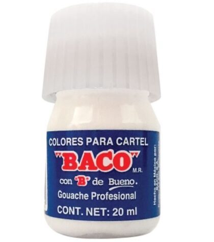 PINTURA CARTEL BACO 20ML 72 BLANCO LETREROS