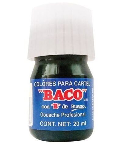 PINTURA CARTEL BACO 20ML 73 NEGRO BUJIA
