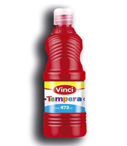 PINTURA TEMPERA VINCI 473ML ROJO