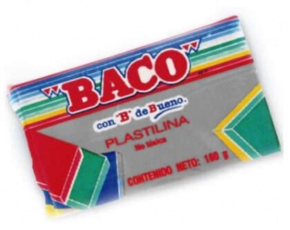 PLASTILINA MARQUETA BACO B-180 GRIS