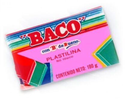 PLASTILINA MARQUETA BACO B-180 ROSA