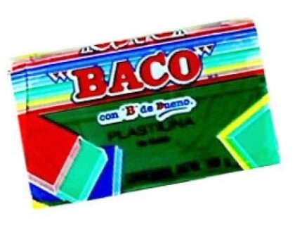 PLASTILINA MARQUETA BACO B-180 VERDE O