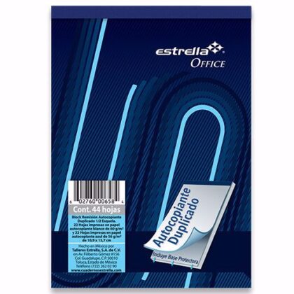 BLOCK REMISION ESTRELLA 1/8 AUTOCOP 44H