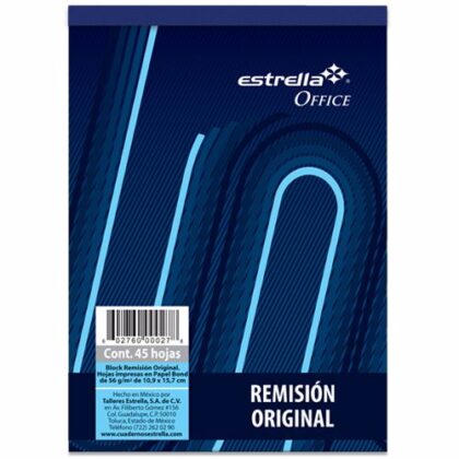 BLOCK REMISION ESTRELLA 1/8 ORIGINAL 45H