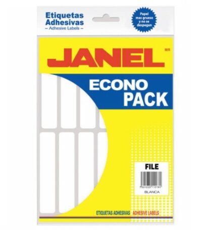 ETIQUETA JANEL ECO N.20 BCA 20X105 CON 168