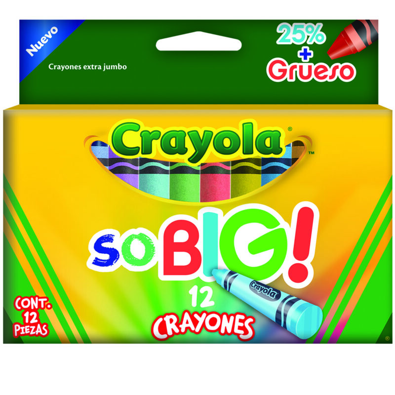CRAYONES CRAYOLA EXTRA JUMBO SO BIG CON 12