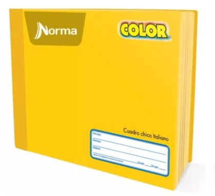 CUADERNO FORMA ITALIANA COSIDO NORMA CUADRO CHICO 100 H