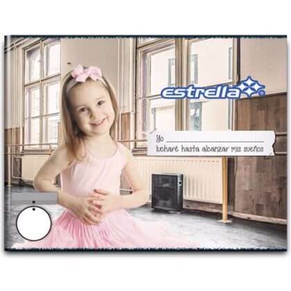 CUADERNO FORMA ITALIANA GRAPA ESTRELLA CUADRO CHICO 100 HOJAS