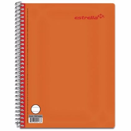 CUADERNO FRANCES CON ESPIRAL ESTRELLA CUADRO GRANDE 100 HOJAS