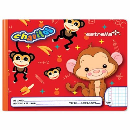 CUADERNO PREESCOLAR COSIDO ESTRELLA CUADRO GRANDE 72H
