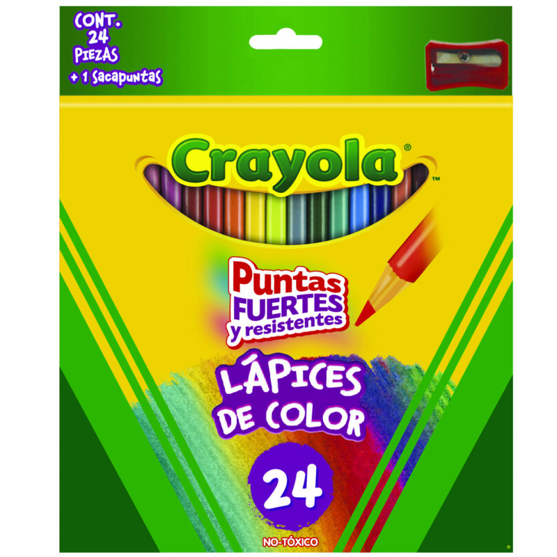 LÁPICES COLORES CRAYOLA REDONDO CON 24