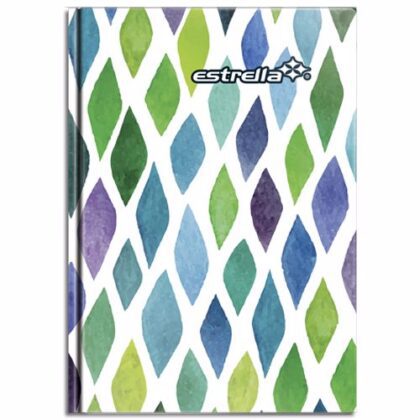 LIBRETA 1/8 ESTRELLA PASTA DURA RAYA 96H