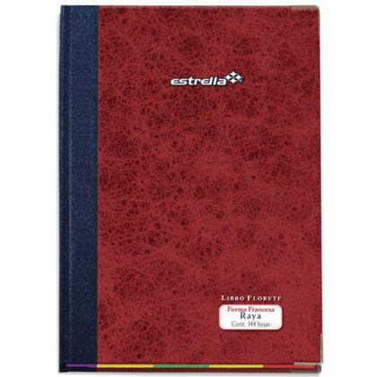 LIBRO FLORETE FORMA FRANCESA ESTRELLA RAYA 144H