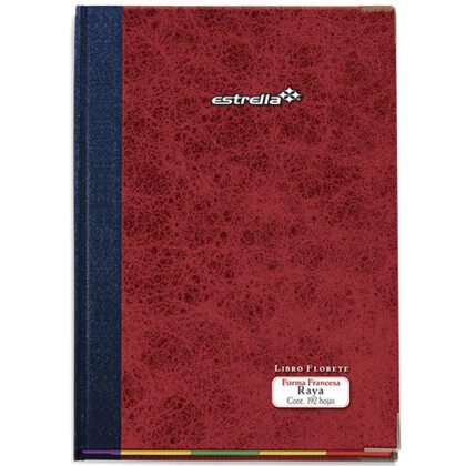 LIBRO FLORETE FORMA FRANCESA ESTRELLA RAYA 192H