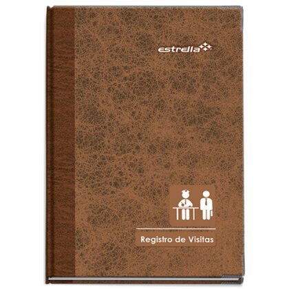 LIBRO REG D VISITA ESTRELLA 23.6X34 96H