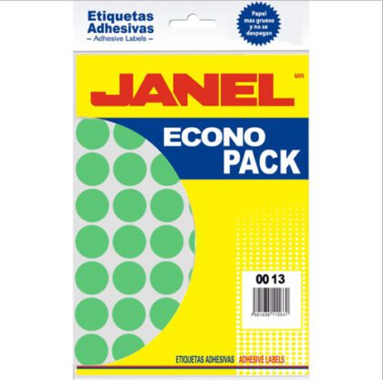 ETIQUETA JANEL ECO NO.9 VERDE 13 CON 1120