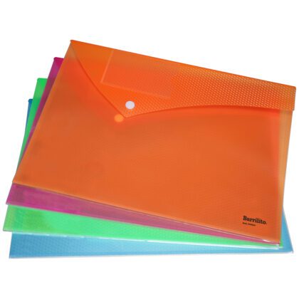 SOBRE BOLSA PLASTICO BARRILITO CON BROCHE TAMAÑO CARTA HORIZONTAL COL