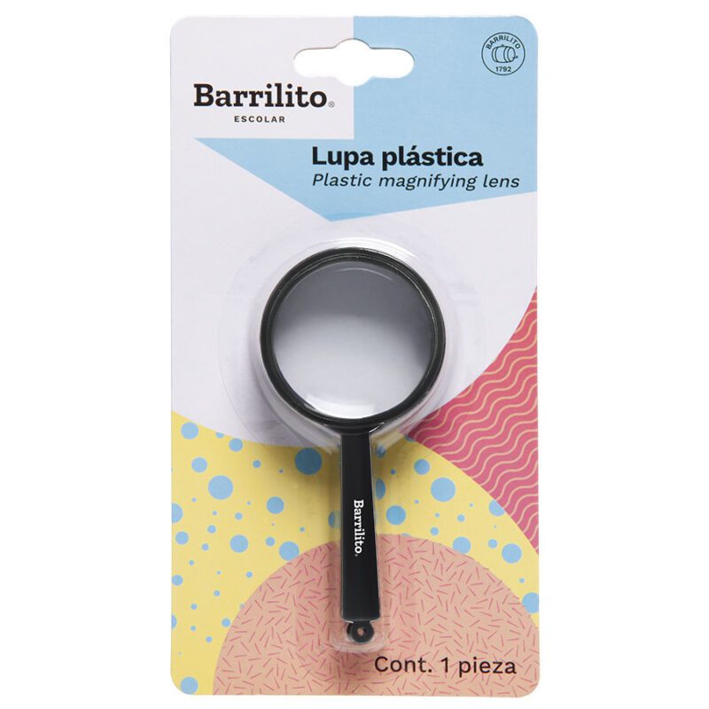 LUPA BARRILITO PLAST. 4 CM EN BLIS 7629