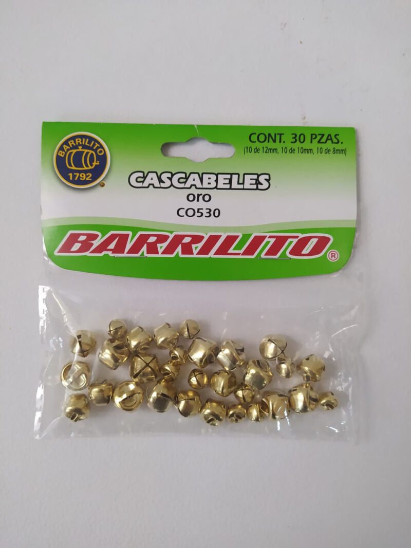 CASCABELES ORO BARRILITO SURTIDO C/30