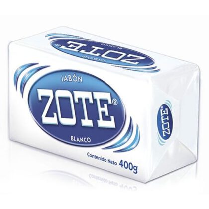 JABÓN EN BARRA BLANCO, ZOTE DE 400 G