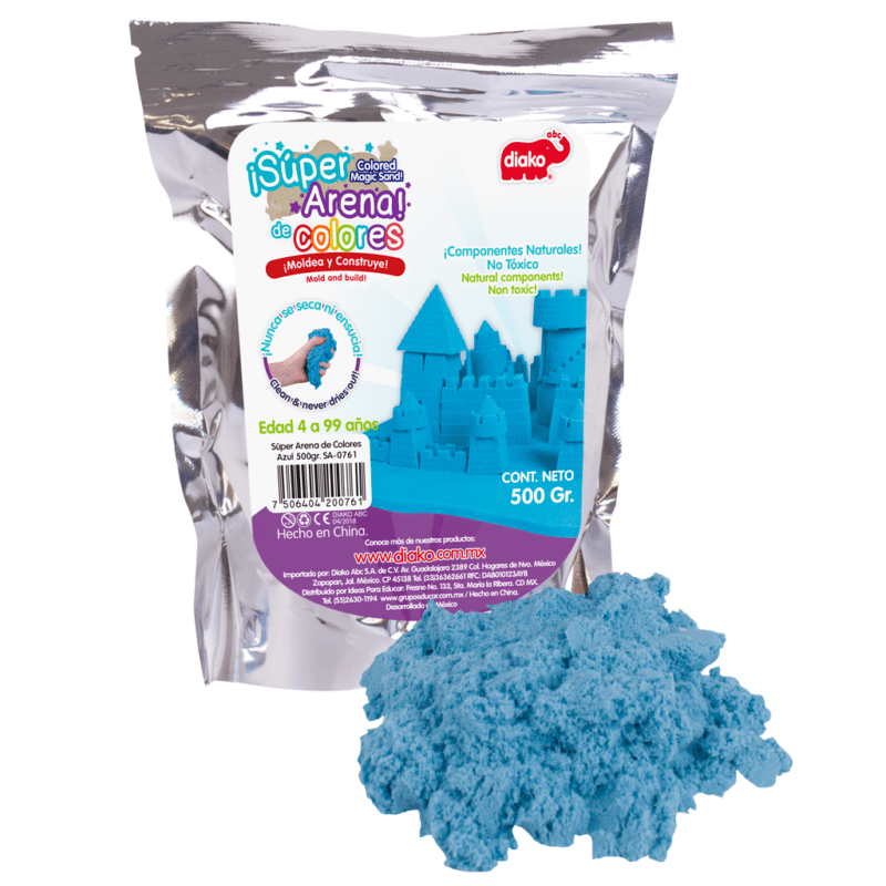 SUPER ARENA COLORES DIAKO AZUL 500GR