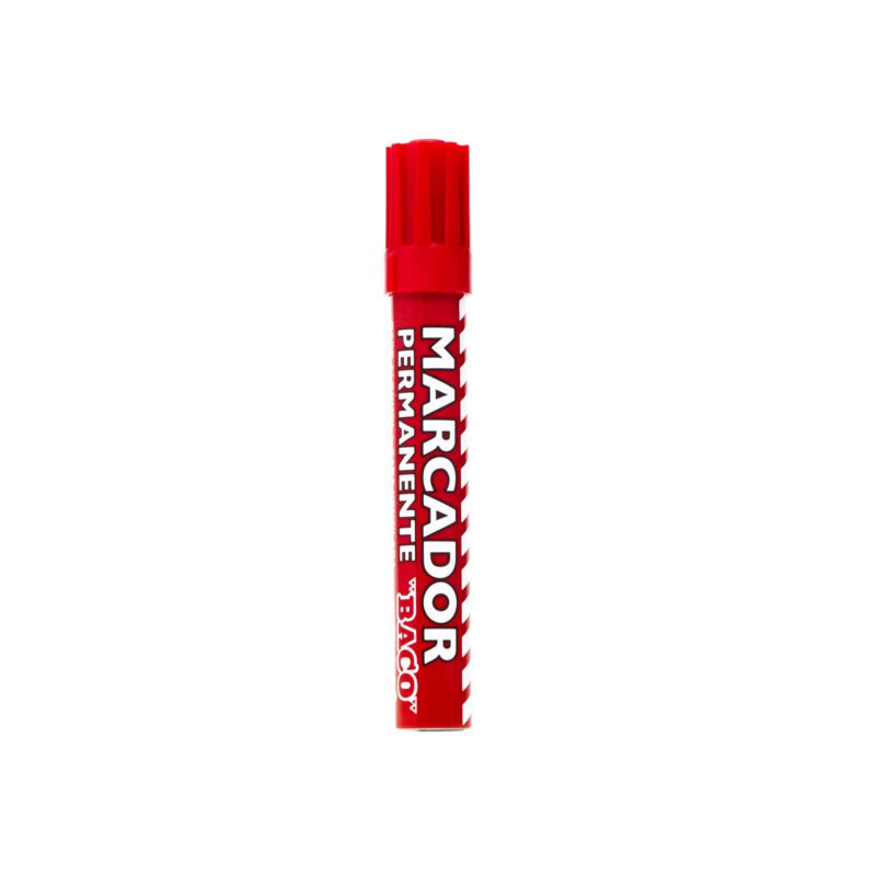 MARCADOR PERM BACO DE METAL ROJO