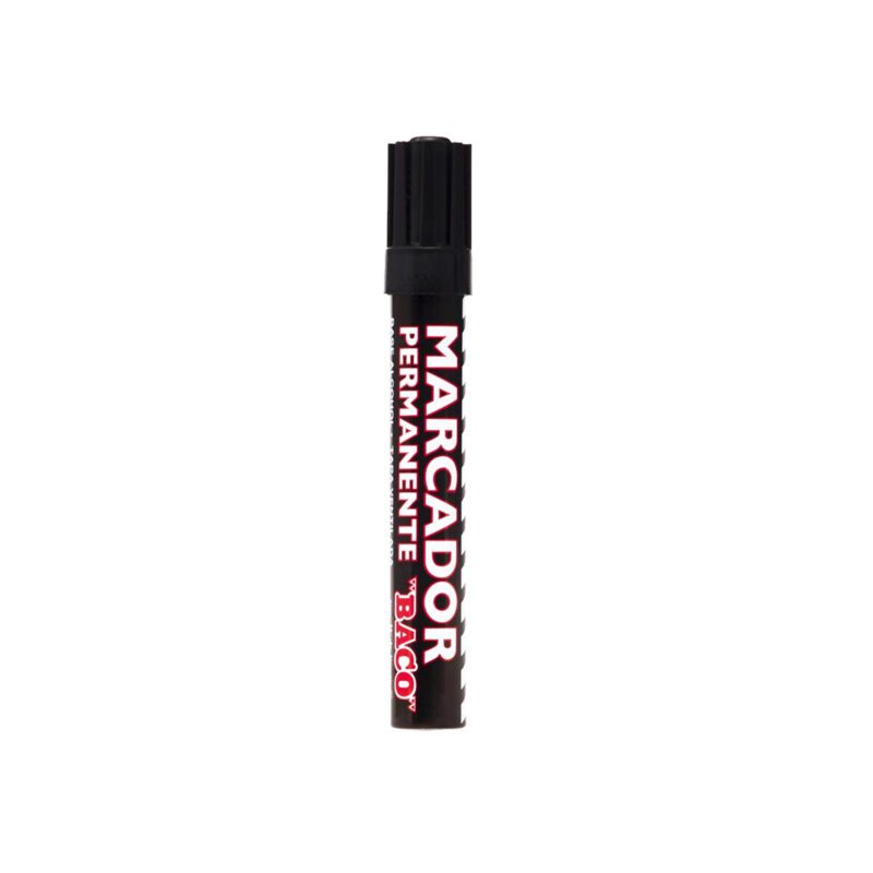 MARCADOR PERM BACO DE METAL NEGRO