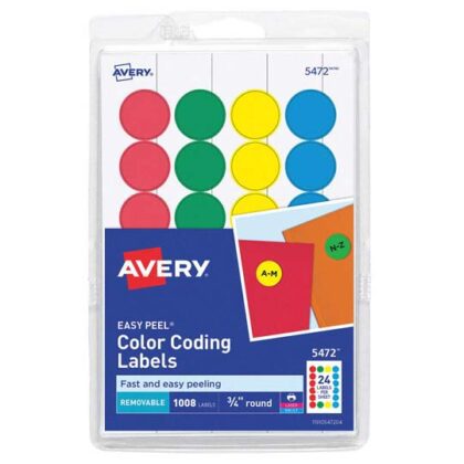 ETIQUETA AVERY 5472 ROJO 1.9 CON 1008