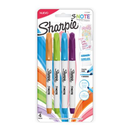 RESALTADOR BEROL SHARPIE SNOTE CON 4 COLORES