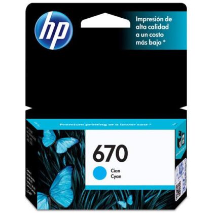 TINTA HP CZ114AL / 670 CIAN