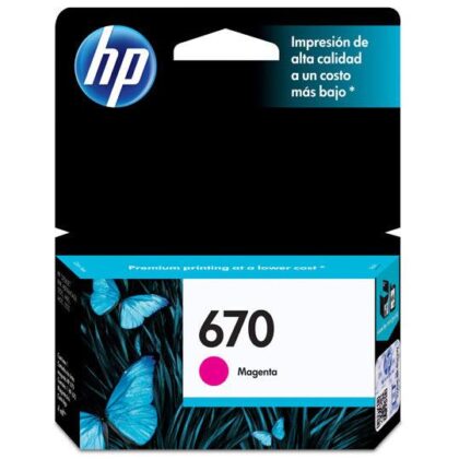 TINTA HP CZ115AL / 670 MAGENTA