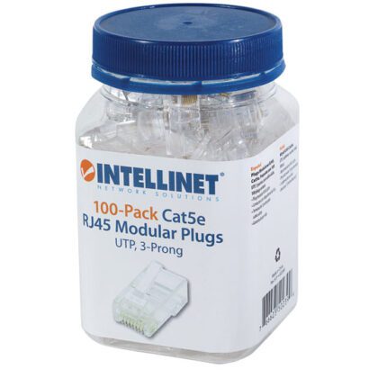 PLUG RJ45 INTELLINET CAT 5E UTP 100 PZAS