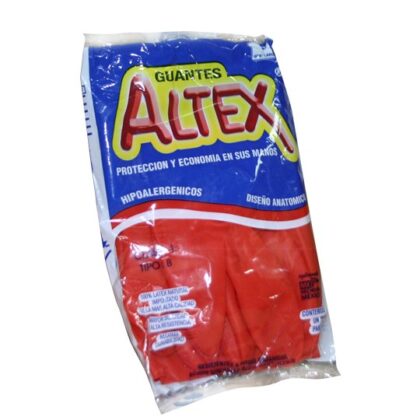 GUANTES DE HULE ALTEX NO.9 ROJO