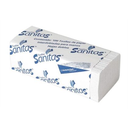 TOALLA MANOS INT SANITAS 92231 CON 20 PZ