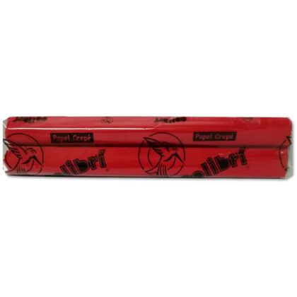 PAPEL CREPE COLIBRI 50CMX2MT ROJO BAND