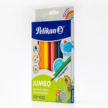 LAPICES COLORES PELIKAN TRIAN JUMBO C/12