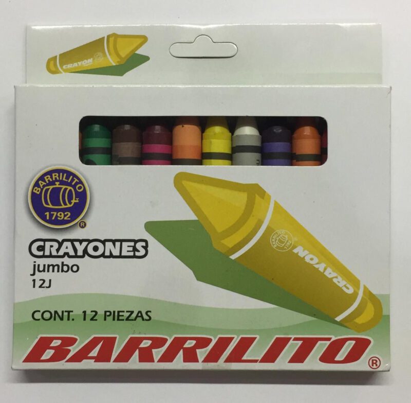 CRAYONES BARRILITO 12J JUMBO TRIA CON 12