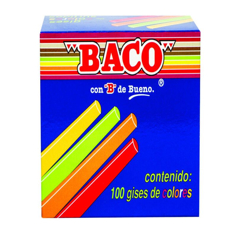 GISES BACO COLORES MOLDEADO TIC100 CAJA CON 100