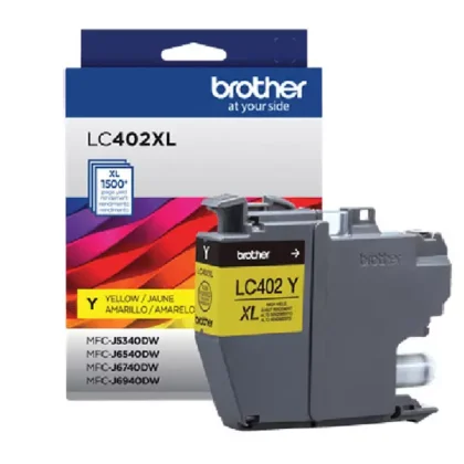 CARTUCHO BROTHER DE TINTA AMARILLA LC402XLY