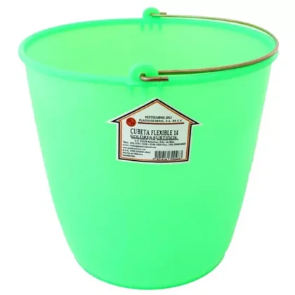 CUBETA FLEXIBLE GENERICA N. 14 DE PLASTICO PARA 10 LT
