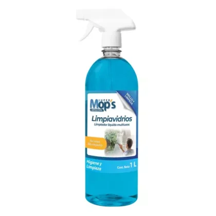 LIMPIADOR DE VIDRIOS SUPER MOPS 1 LT.