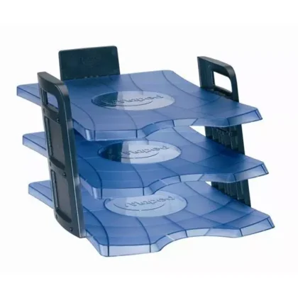 CHAROLA MAPED ESSENTIALS DESK AZUL DE TRES NIVELES TAMAÑO OFICIO