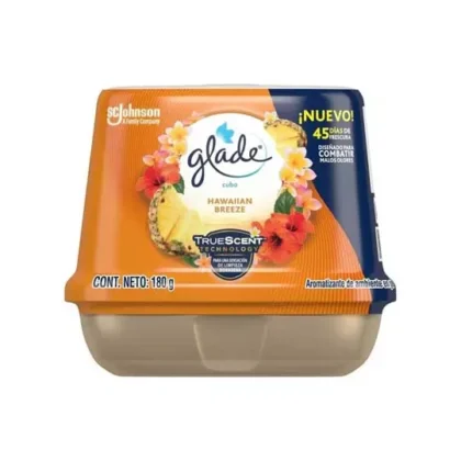 CUBO EN GEL GLADE AROMATIZANTE 180 GM HAWAIIAN BREEZE
