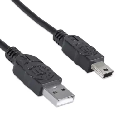 CABLE MANHATTAN USB A-MINI B V2.0 1.8 NEGRO 333375