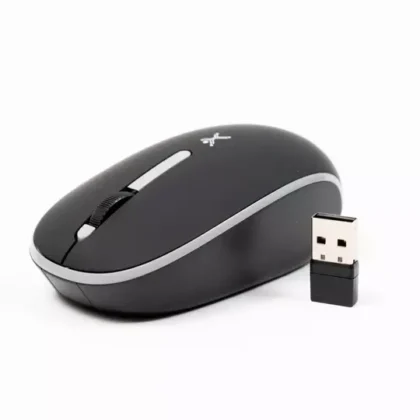 MOUSE RECARGABLE PERFECT CHOICE 2.4GHZ+BT CLIC SILENCIOSO COLORI - NEGRO