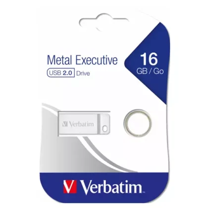 MEMORIA VERBATIM USB 16GB METAL EXECUTIVE SILVER