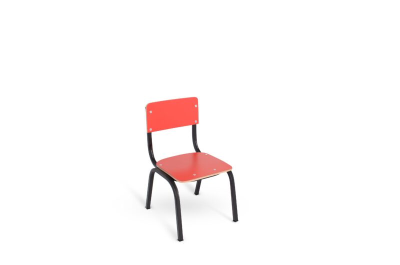 SILLA INFANTIL TRIPLAY CON LAMINANDO DE PLASTICO PINTADA