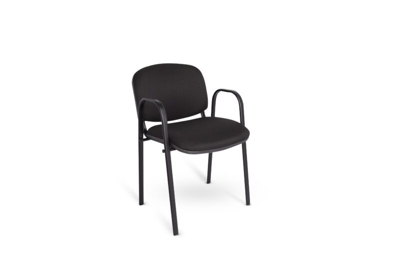 SILLA DE VISITA ISO PINTADA CON BRAZOS