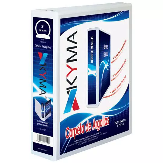 CARPETA KYMA V BLANCA T/O PARA 400HJ "O" 2"