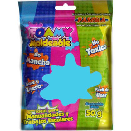 FOAMY MOLDEABLE PASCUA 50GR AZUL CIELO